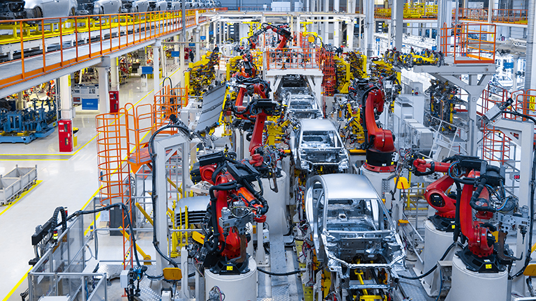 Automotive factory production line